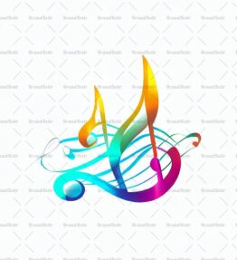 Abstrakte Musiknoten